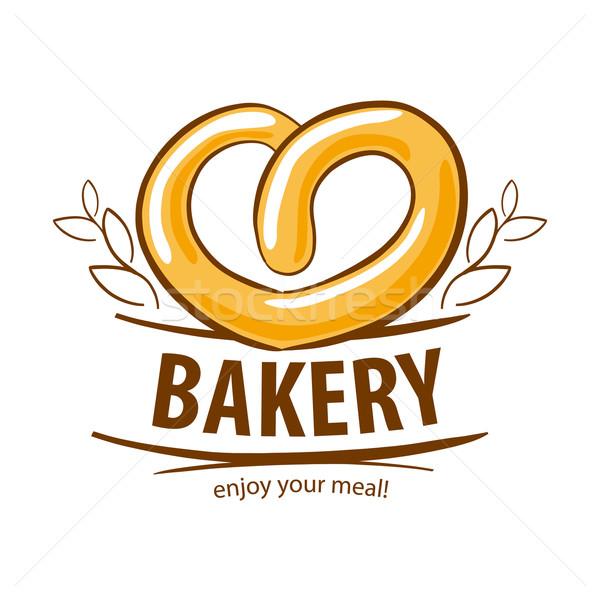 [[stock_photo]]: Vecteur · logo · fraîches · bretzel · boulangerie · affaires