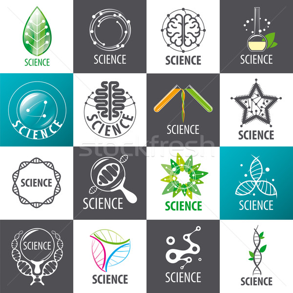 Vecteur logos science ordinateur [[stock_photo]] © butenkow