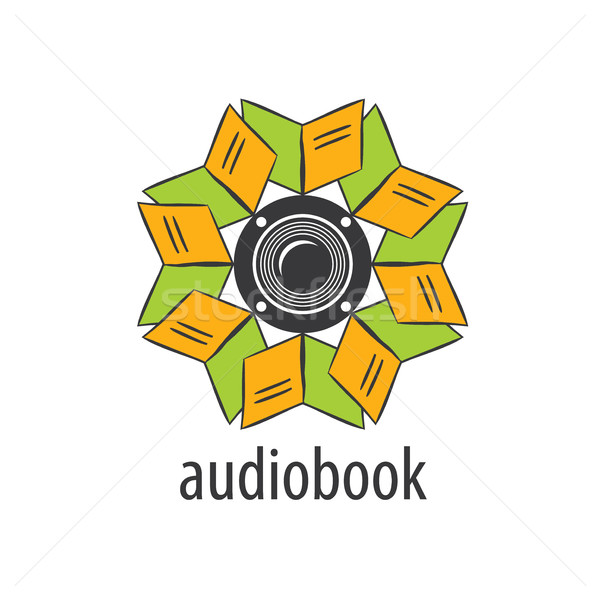 Stock photo: Audiobook. Vector logo template