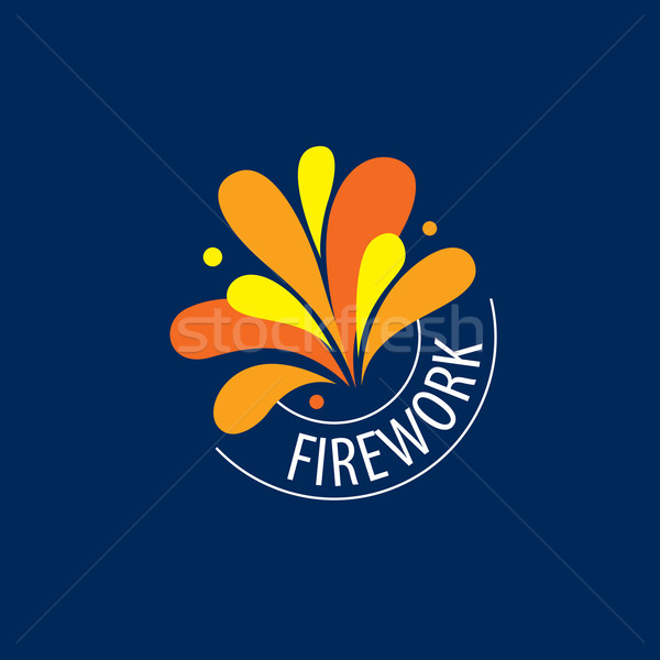 vector logo for fireworks Stock photo © butenkow