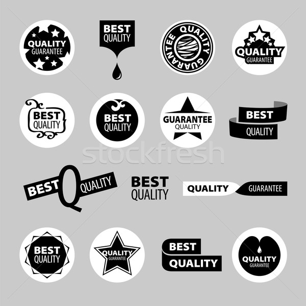 collection of vector icons of quality assurance Stock photo © butenkow
