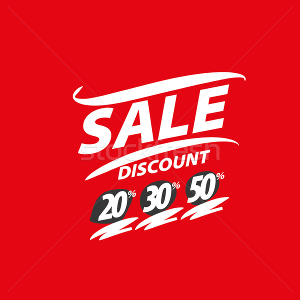 vector sign for discounts Stock photo © butenkow