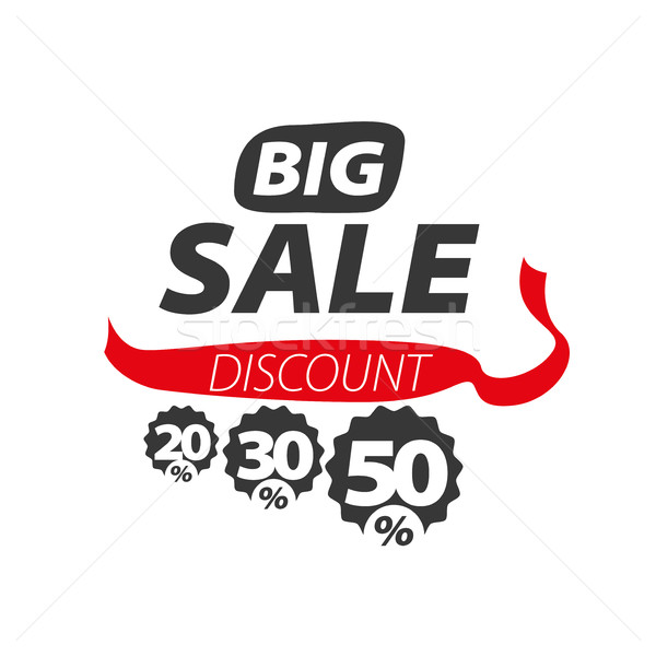 Stock photo: vector sign for discounts