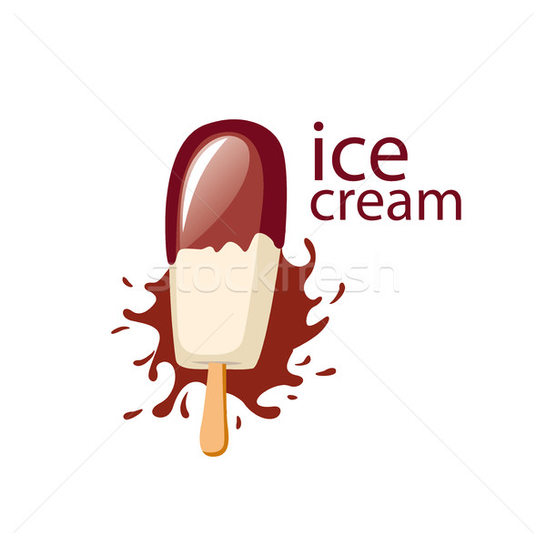 логотип мороженым дизайн логотипа шаблон продовольствие конфеты Сток-фото © butenkow