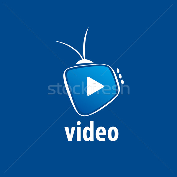 Vettore logo tv logo design modello segno Foto d'archivio © butenkow