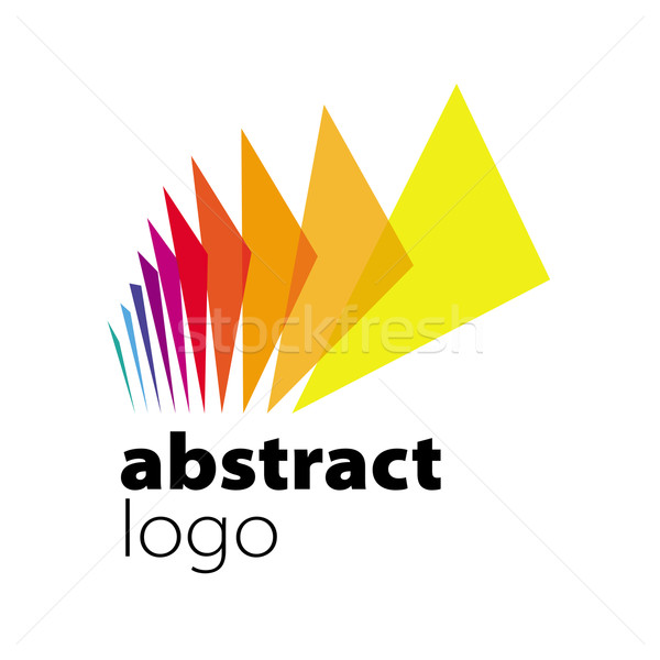 Foto stock: Abstrato · vetor · logotipo · espectro · projeto · folha