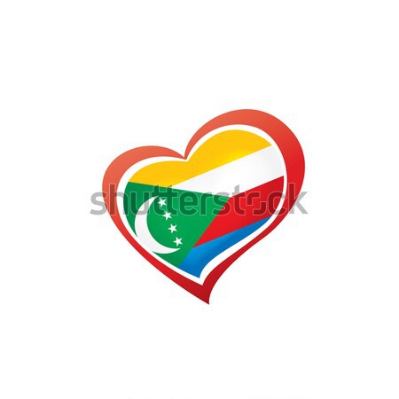 Logo corazón arco iris diseno gay lesbianas Foto stock © butenkow