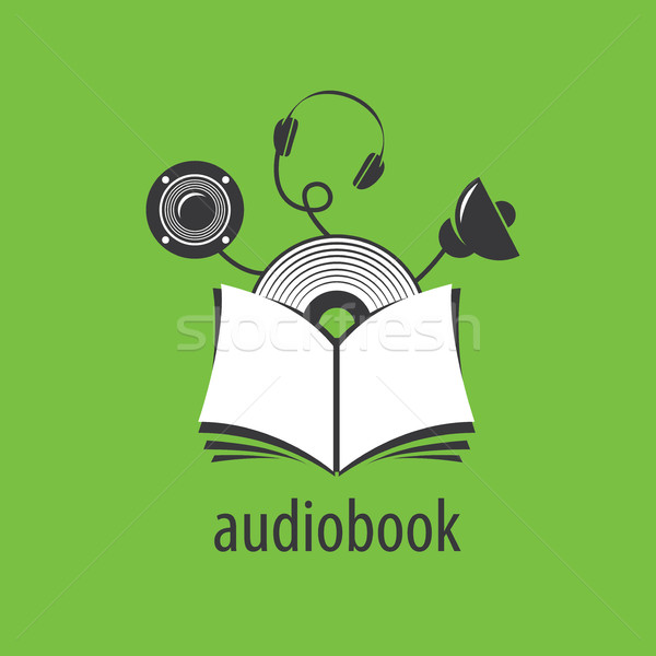 Audiobook. Vector logo template Stock photo © butenkow