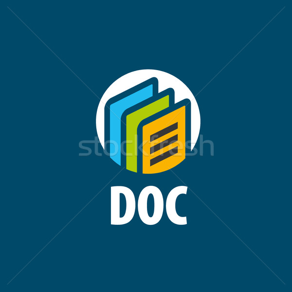 vector logo document Stock photo © butenkow