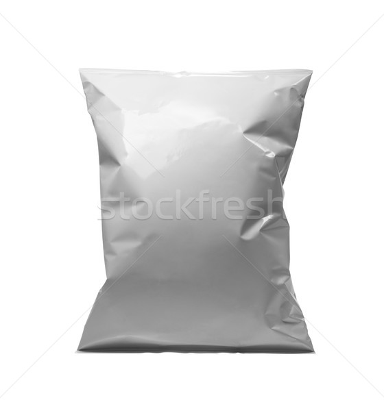 Beyaz paket şablon plastik çanta Stok fotoğraf © butenkow