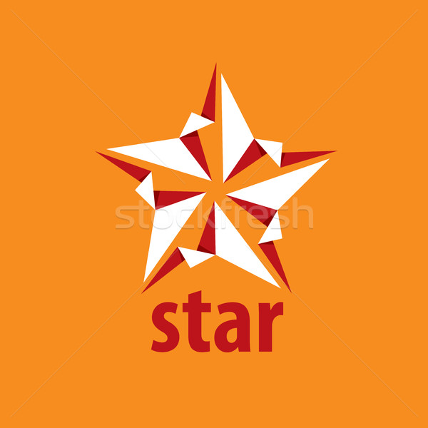 Vektor logo csillag absztrakt felirat branding Stock fotó © butenkow