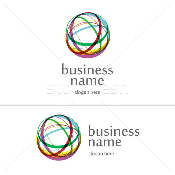 logo ball of yarn Stock photo © butenkow