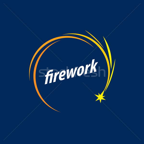 vector logo for fireworks Stock photo © butenkow