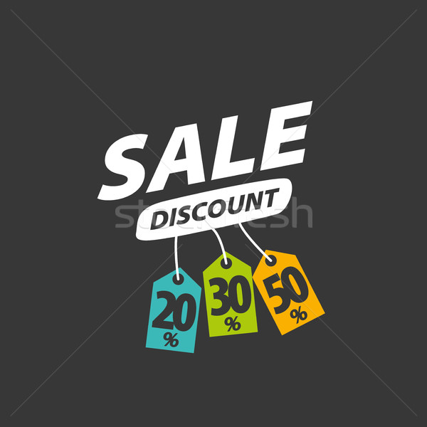 vector sign for discounts Stock photo © butenkow