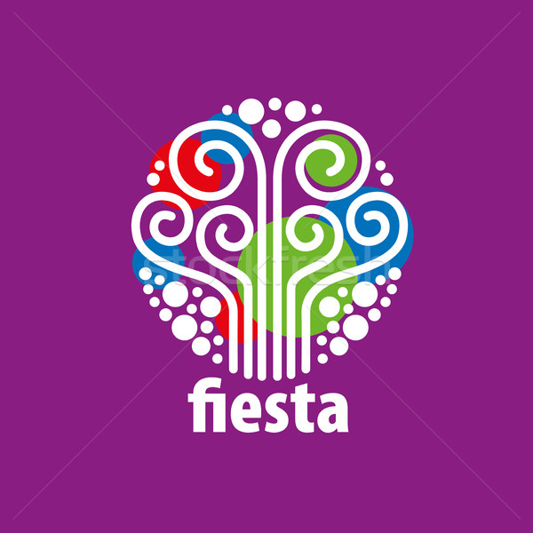 Vacaciones vector logo resumen diseño de logotipo fiesta Foto stock © butenkow