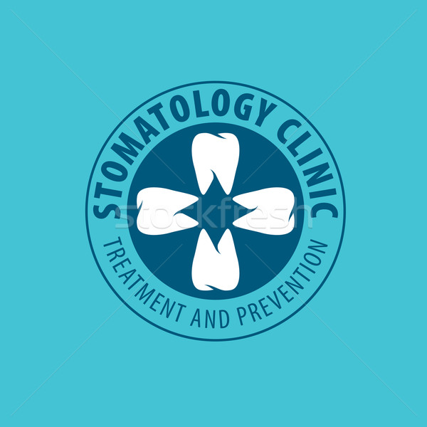 Vector logo-ul stomatologie tratament profilaxie protecţie Imagine de stoc © butenkow