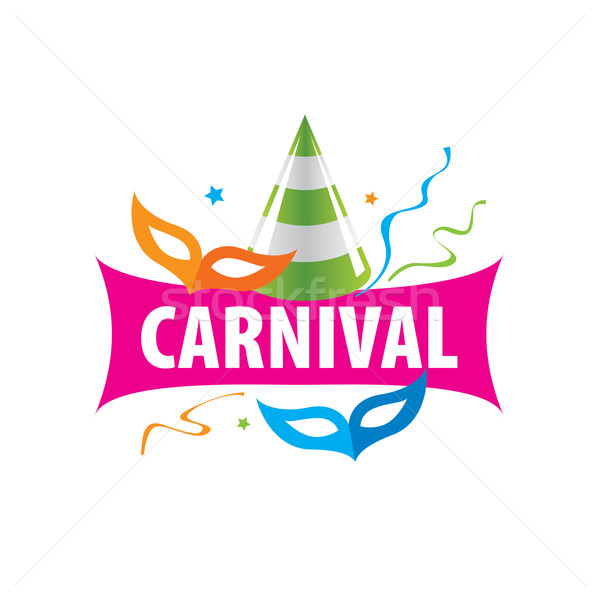 Carnaval vector logo abstract sjabloon festival Stockfoto © butenkow