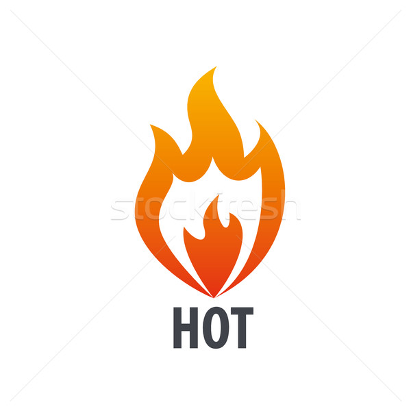 Сток-фото: огня · вектора · логотип · шаблон · пламени · бизнеса
