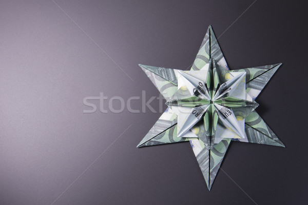 Money Origami snowflake Stock photo © butenkow