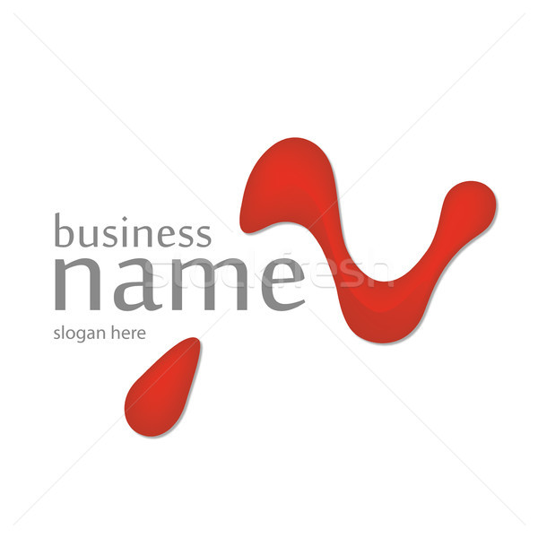Innovatie brief logo sport geneeskunde Rood Stockfoto © butenkow