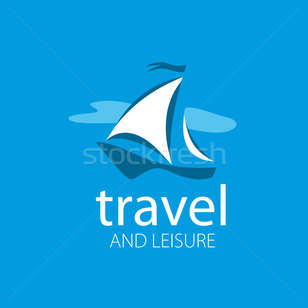 Vettore logo yacht modello illustrazione viaggio Foto d'archivio © butenkow