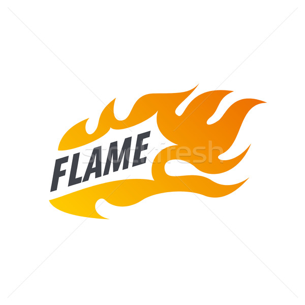 Chama fogo vetor de logotipo de queima quente v5
