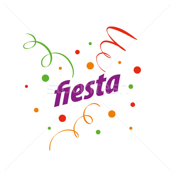 Vacaciones vector logo resumen diseño de logotipo fiesta Foto stock © butenkow