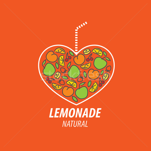 Logo limonata vettore icona bevande abstract Foto d'archivio © butenkow