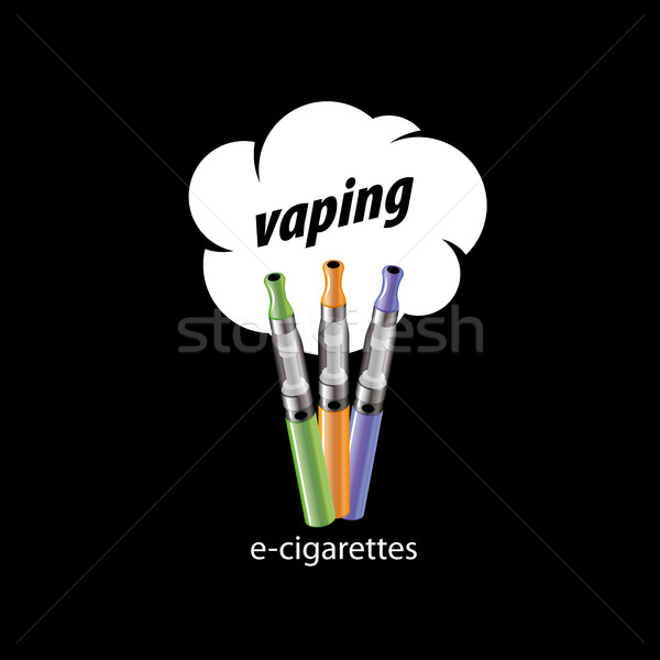 vector logo electronic cigarette Stock photo © butenkow