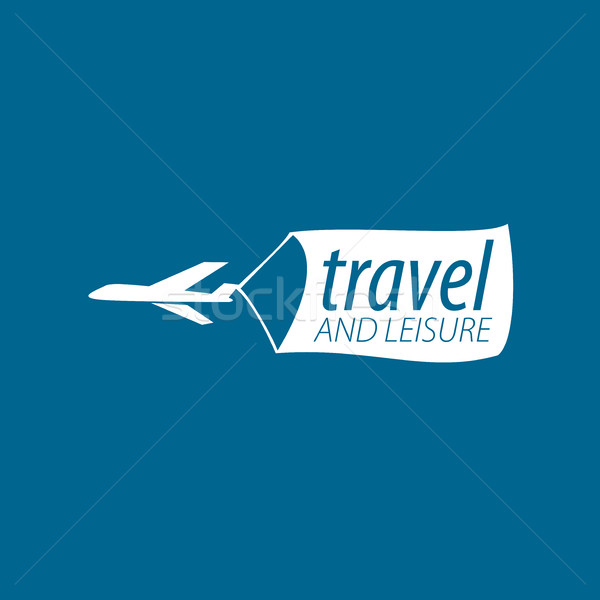 Viaje vector logo plantilla avión vuelo Foto stock © butenkow