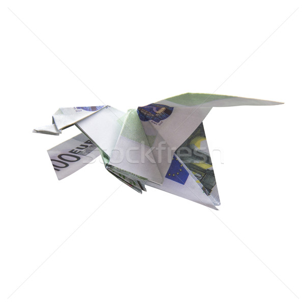 Origami Bird from banknotes Stock photo © butenkow