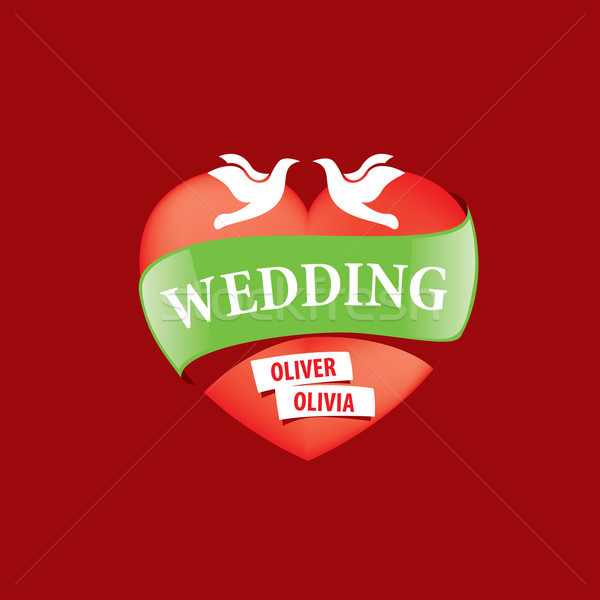 vector logo wedding Stock photo © butenkow