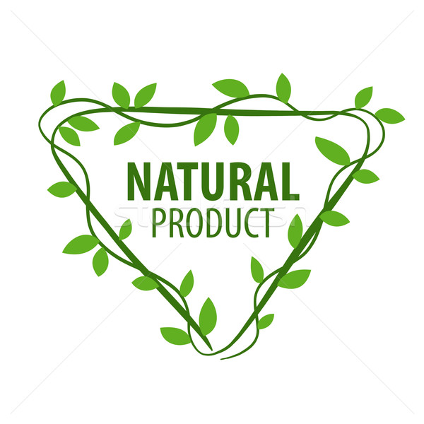 vector logo of a vegetative ornament in the shape of a triangle Stock photo © butenkow