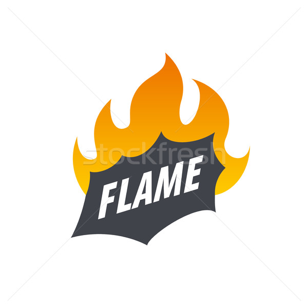 Feuer Vektor logo Vorlage Flamme Business Stock foto © butenkow