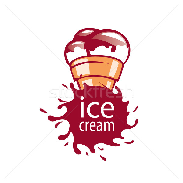 Logo-ul îngheţată logo design sablon alimente fundal Imagine de stoc © butenkow
