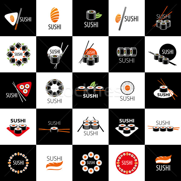 vector sushi logo Stock photo © butenkow