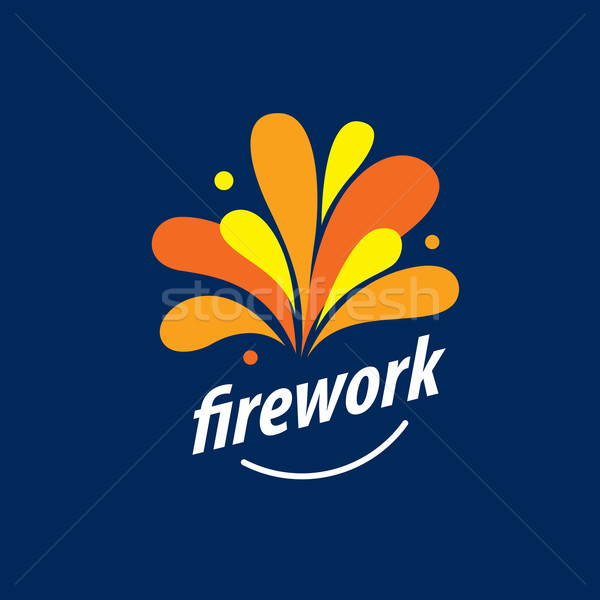 vector logo for fireworks Stock photo © butenkow