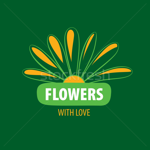 Stock photo: flower vector logo
