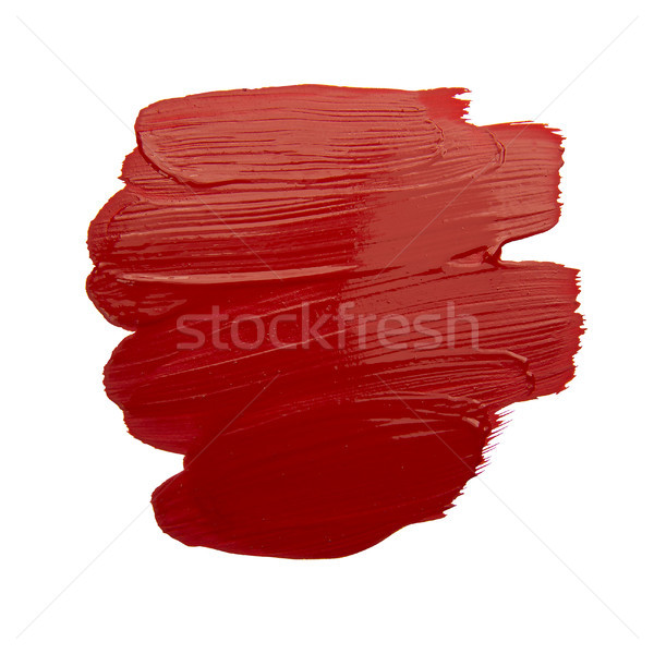 Czerwony szczotki odizolowany grunge wody papieru Zdjęcia stock © butenkow