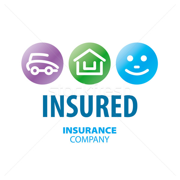 vector logo for life insurance, car and real estate Stock photo © butenkow