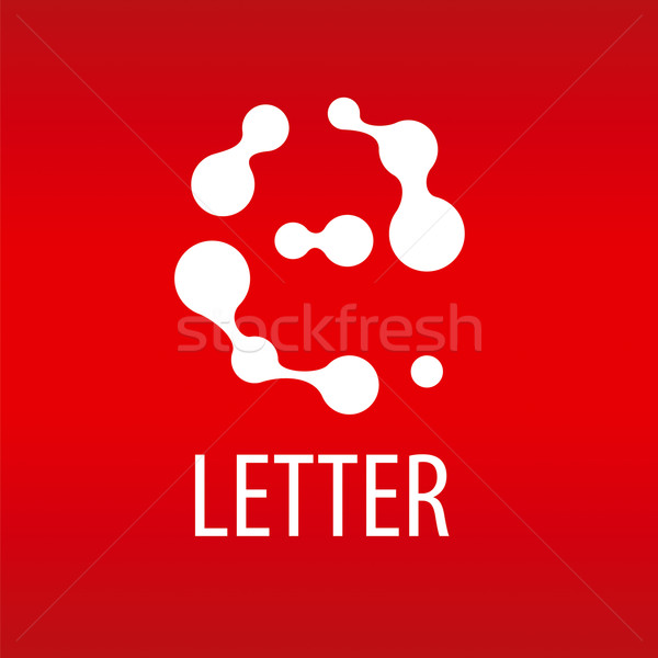 Abstract vector logo the letter E in the form of drops Stock photo © butenkow