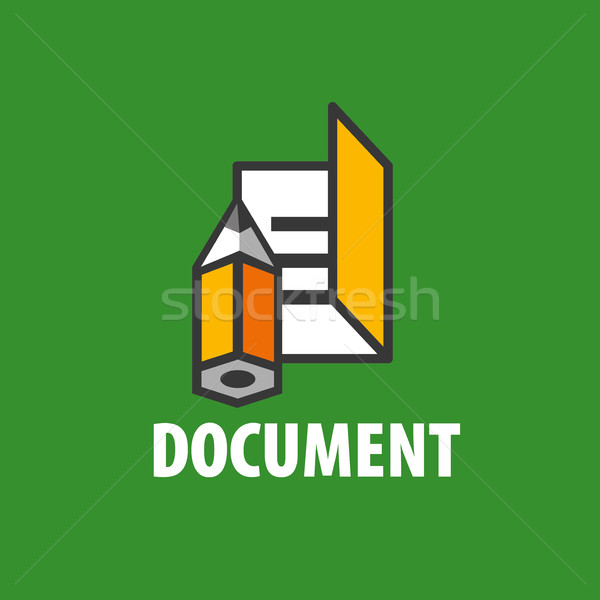 vector logo document Stock photo © butenkow