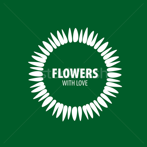 Virág vektor logo absztrakt virágmintás terv növény Stock fotó © butenkow