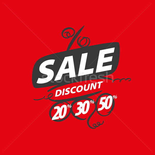 vector sign for discounts Stock photo © butenkow