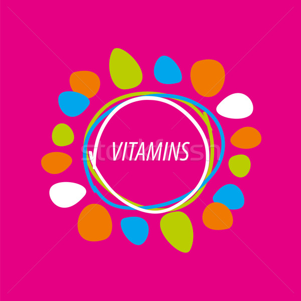 vector logo abstract colored vitamins Stock photo © butenkow