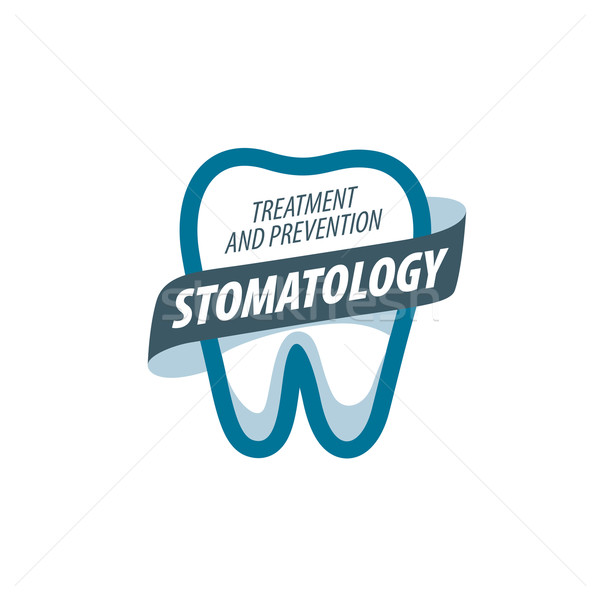 Vector logo-ul stomatologie tratament profilaxie protecţie Imagine de stoc © butenkow