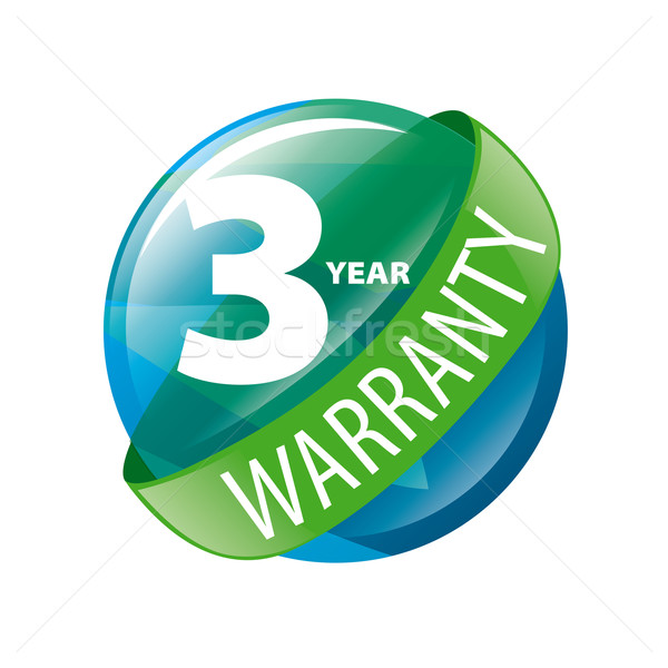 vector logo in the shape of a circle 3-year warranty Stock photo © butenkow