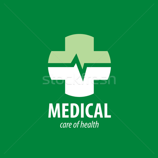 Wektora logo medycznych krzyż muzyka apteki Zdjęcia stock © butenkow