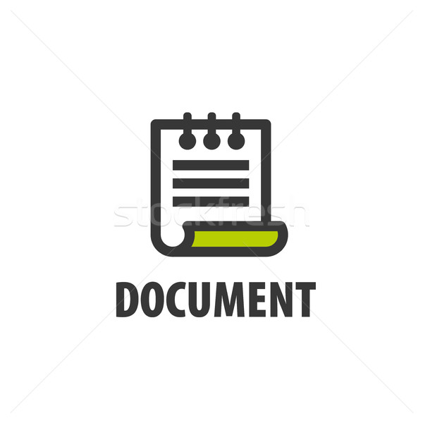 vector logo document Stock photo © butenkow