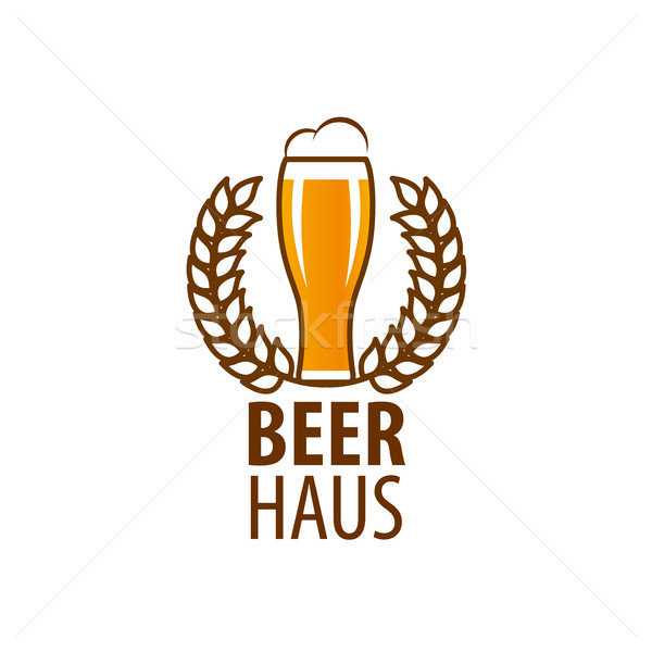 Vecteur bière logo modèle verre design [[stock_photo]] © butenkow